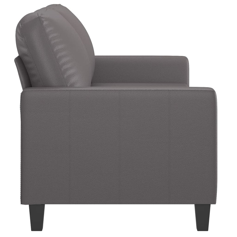 vidaXL 2 személyes szürke műbőr kanapé 140 cm