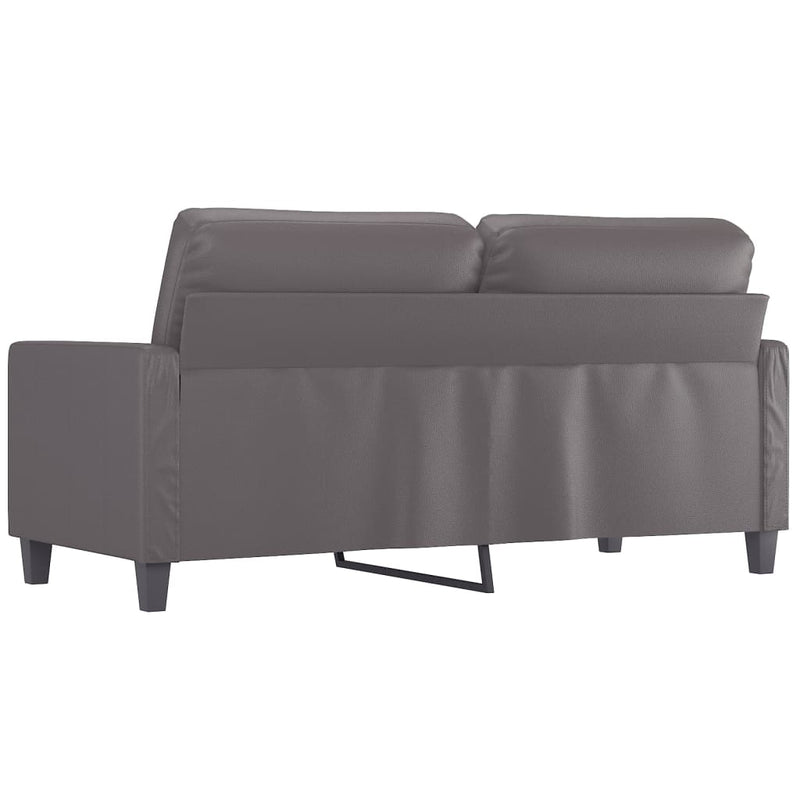vidaXL 2 személyes szürke műbőr kanapé 140 cm