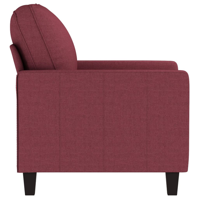 vidaXL bordó szövet kanapéfotel 60 cm