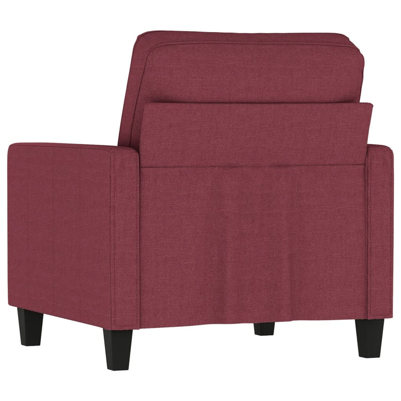 vidaXL bordó szövet kanapéfotel 60 cm