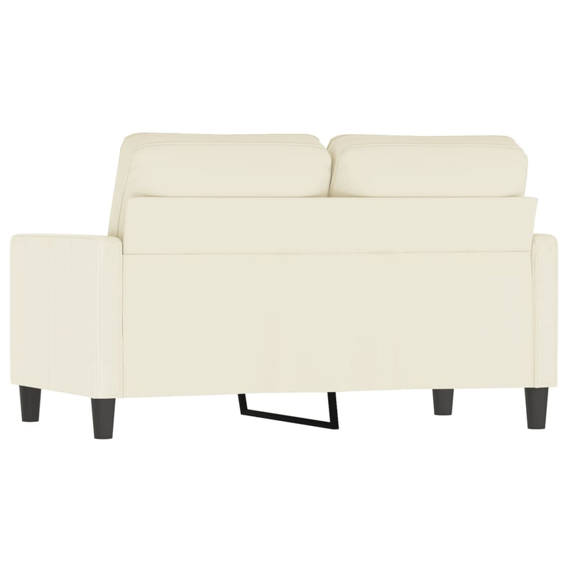 vidaXL kétszemélyes krémszínű bársony kanapé 120 cm