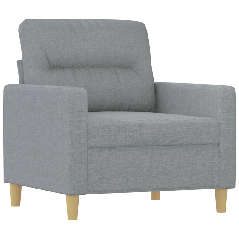 vidaXL világosszürke szövet kanapéfotel 60 cm