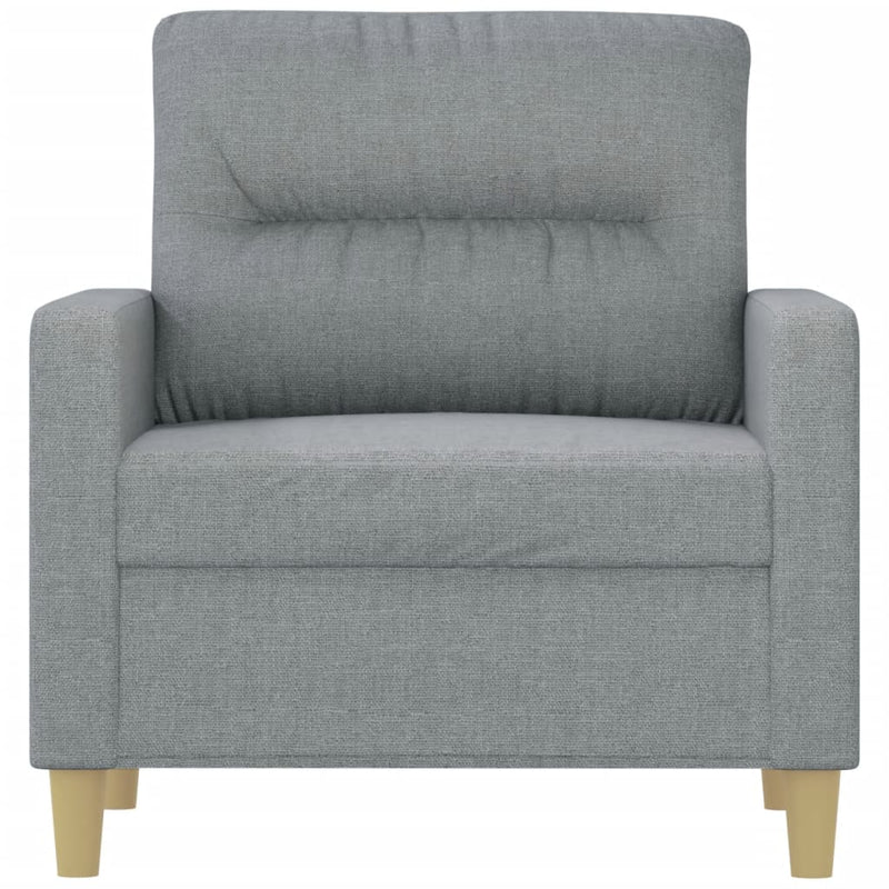 vidaXL világosszürke szövet kanapéfotel 60 cm