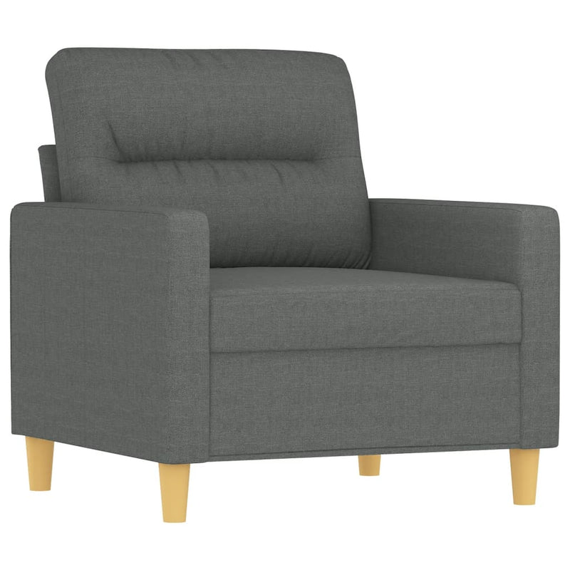 vidaXL sötétszürke szövet kanapéfotel 60 cm