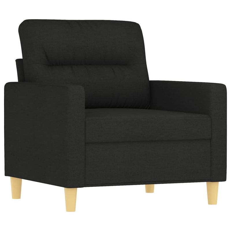 vidaXL fekete szövet kanapéfotel 60 cm