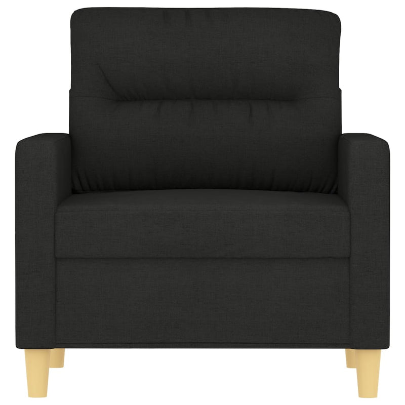 vidaXL fekete szövet kanapéfotel 60 cm