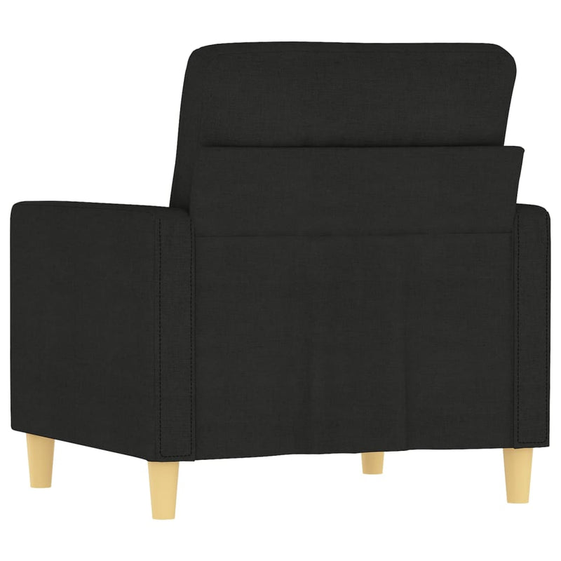 vidaXL fekete szövet kanapéfotel 60 cm