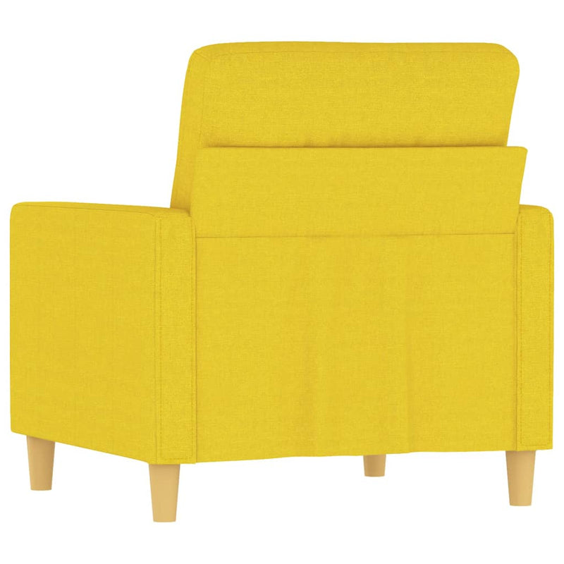 vidaXL világossárga szövet kanapéfotel 60 cm