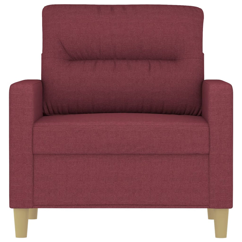 vidaXL bordó szövet kanapéfotel 60 cm