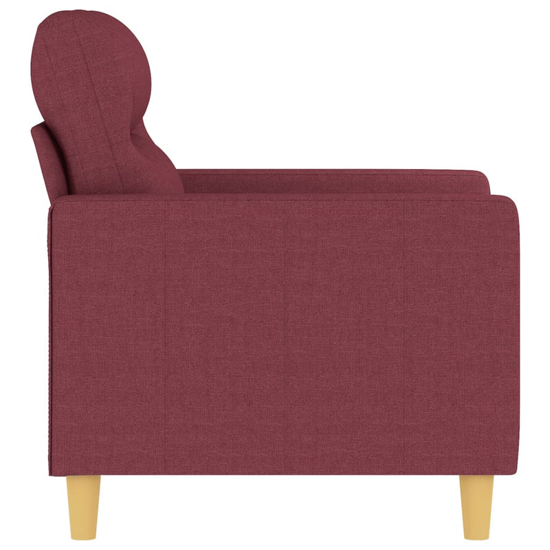 vidaXL bordó szövet kanapéfotel 60 cm