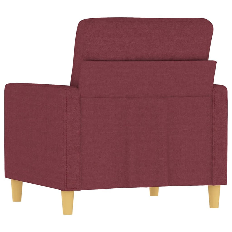 vidaXL bordó szövet kanapéfotel 60 cm