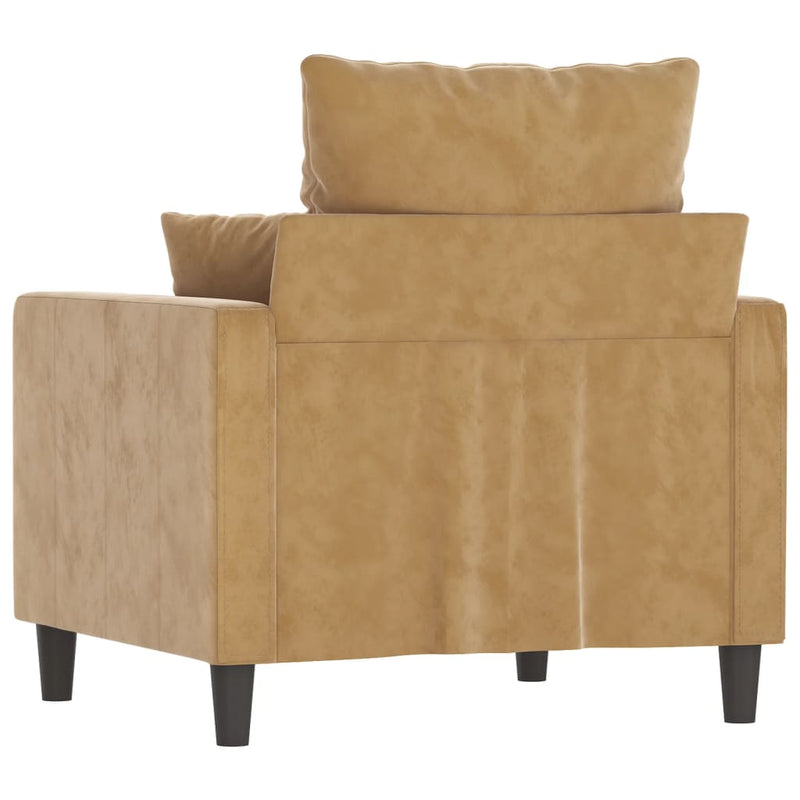 vidaXL barna bársony kanapéfotel 60 cm