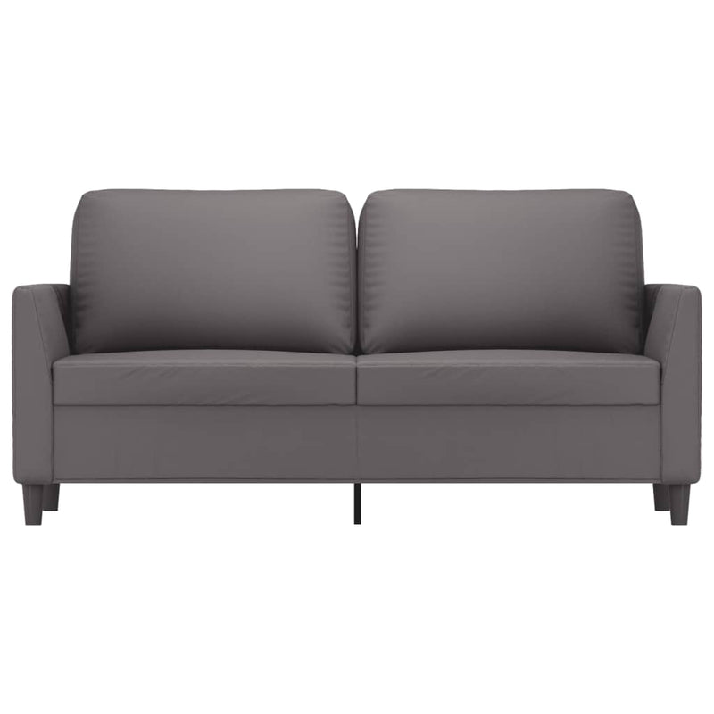 vidaXL 2 személyes szürke műbőr kanapé 140 cm