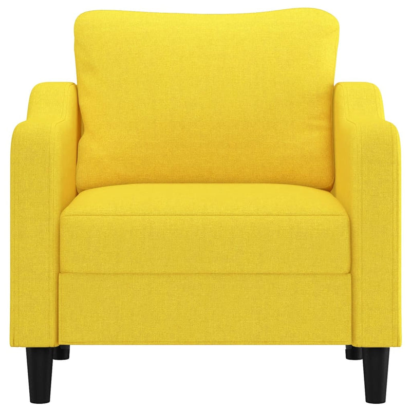 vidaXL világossárga szövet kanapéfotel 60 cm
