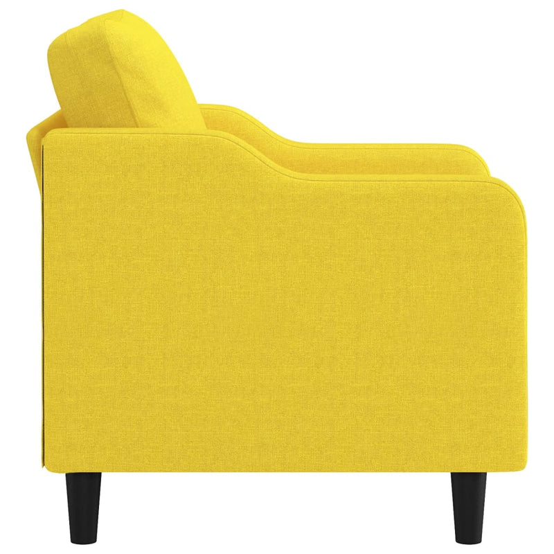 vidaXL világossárga szövet kanapéfotel 60 cm