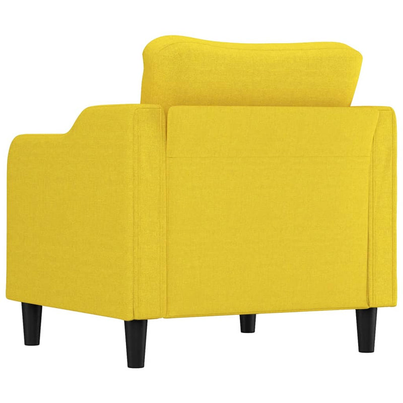 vidaXL világossárga szövet kanapéfotel 60 cm