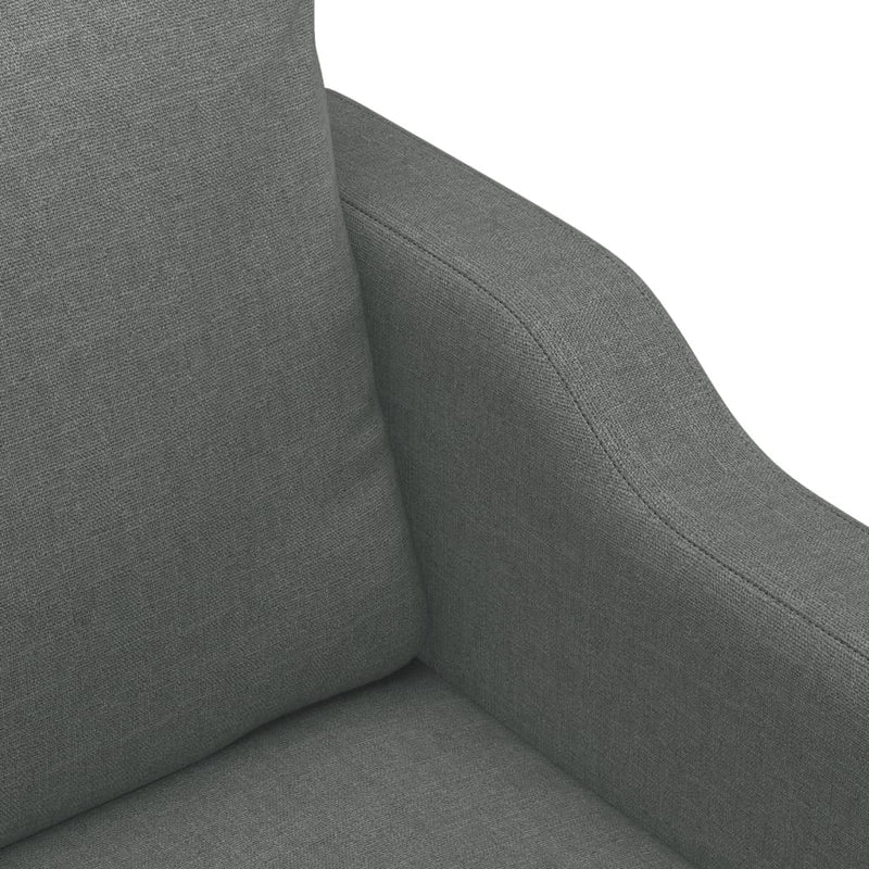 vidaXL kétszemélyes sötétszürke szövetkanapé 140 cm