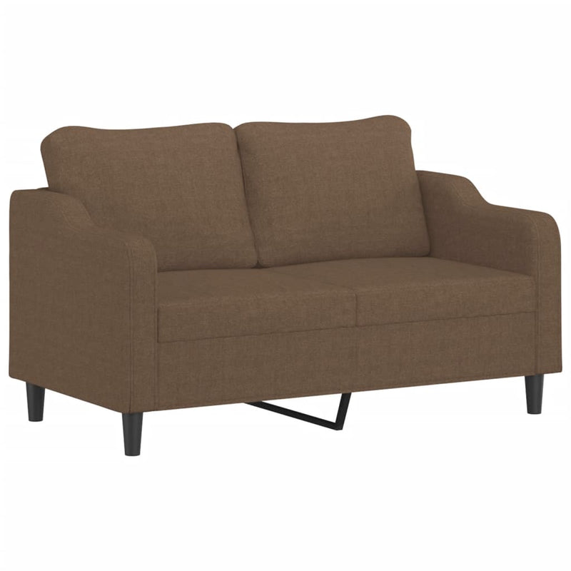 vidaXL kétszemélyes barna szövetkanapé 140 cm