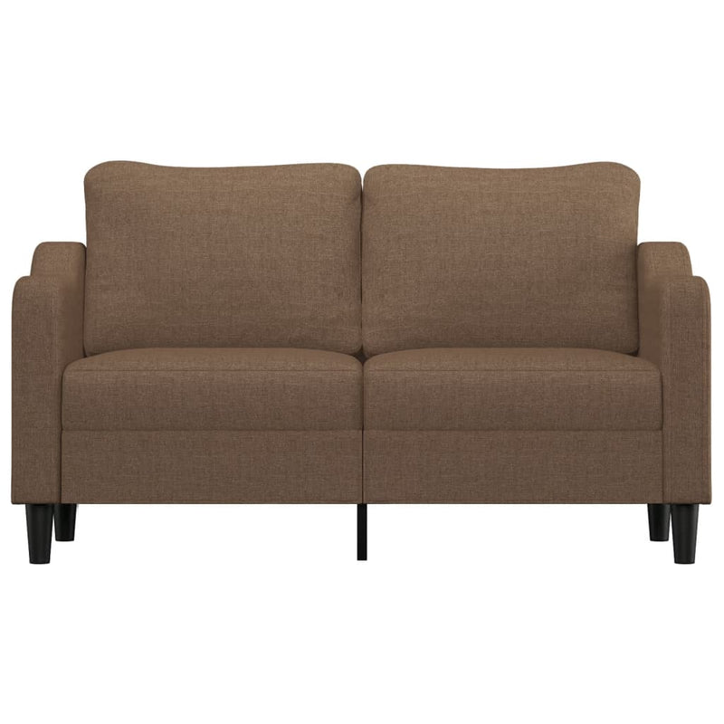 vidaXL kétszemélyes barna szövetkanapé 140 cm