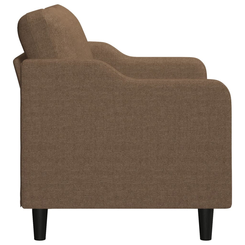 vidaXL kétszemélyes barna szövetkanapé 140 cm