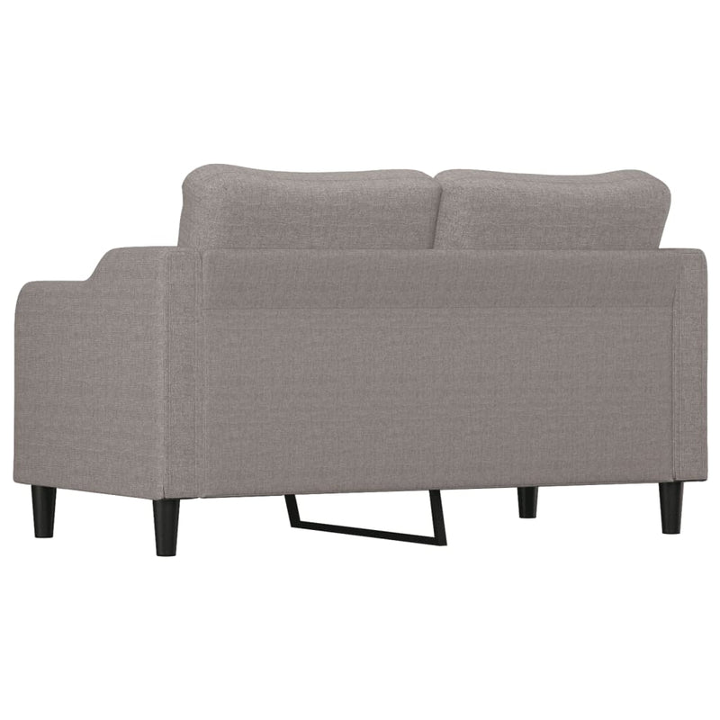 vidaXL kétszemélyes tópszínű szövet kanapé 140 cm