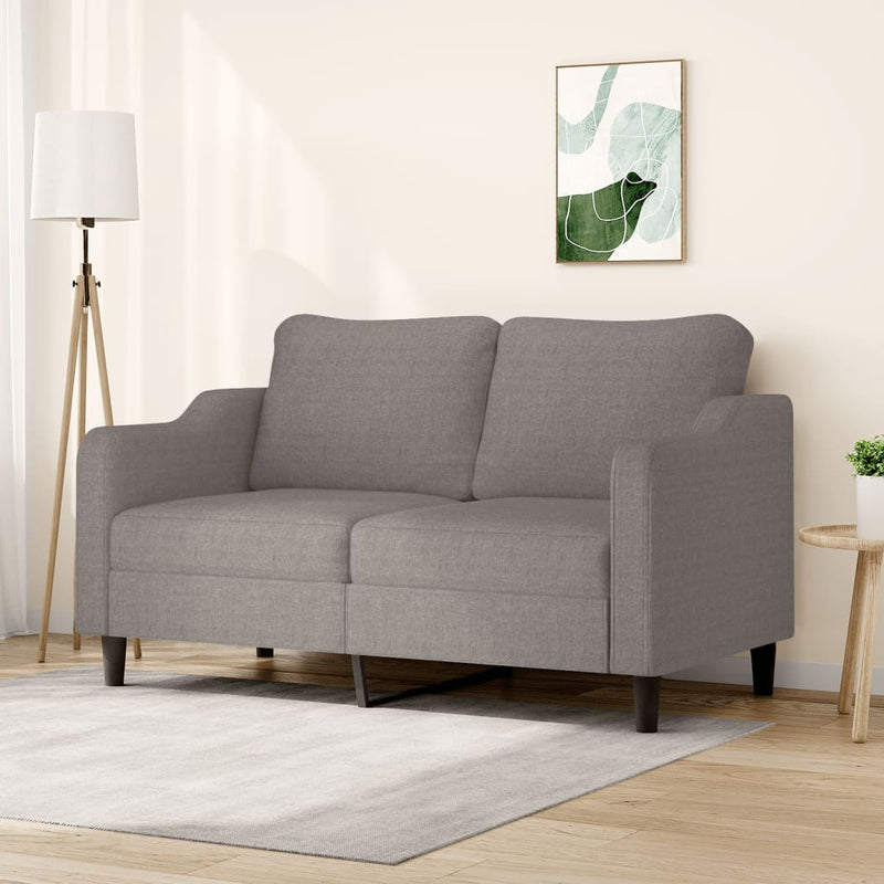 vidaXL kétszemélyes tópszínű szövet kanapé 140 cm