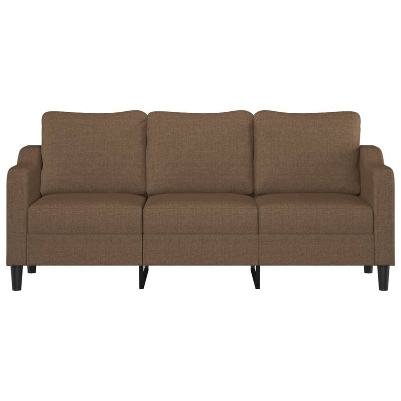 vidaXL 3 személyes barna szövetkanapé 180 cm