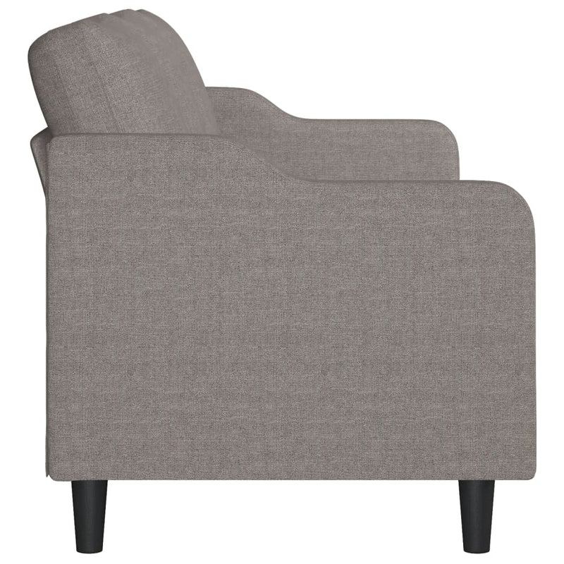 vidaXL 3 személyes fekete szövetkanapé 180 cm