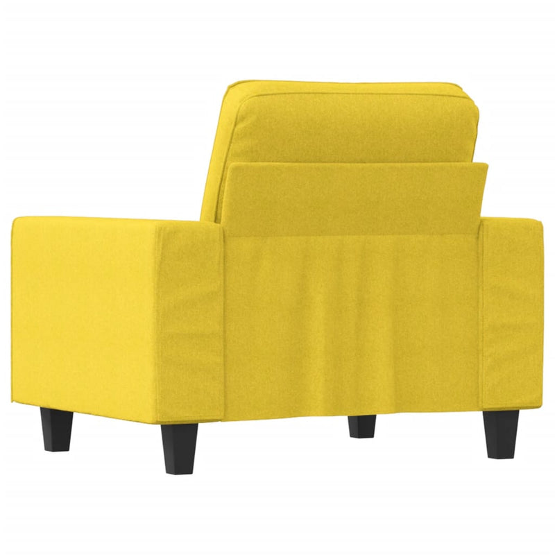 vidaXL világossárga szövet kanapéfotel 60 cm