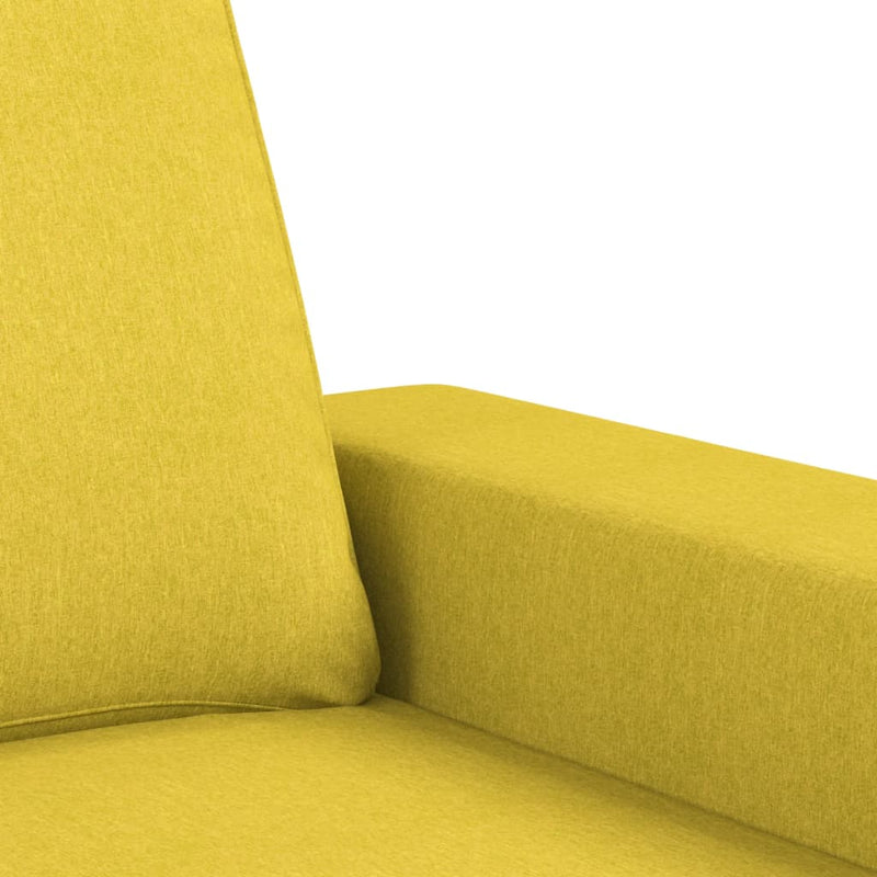 vidaXL világossárga szövet kanapéfotel 60 cm