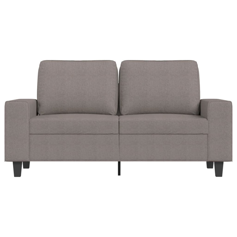 vidaXL kétszemélyes fekete szövetkanapé 120 cm
