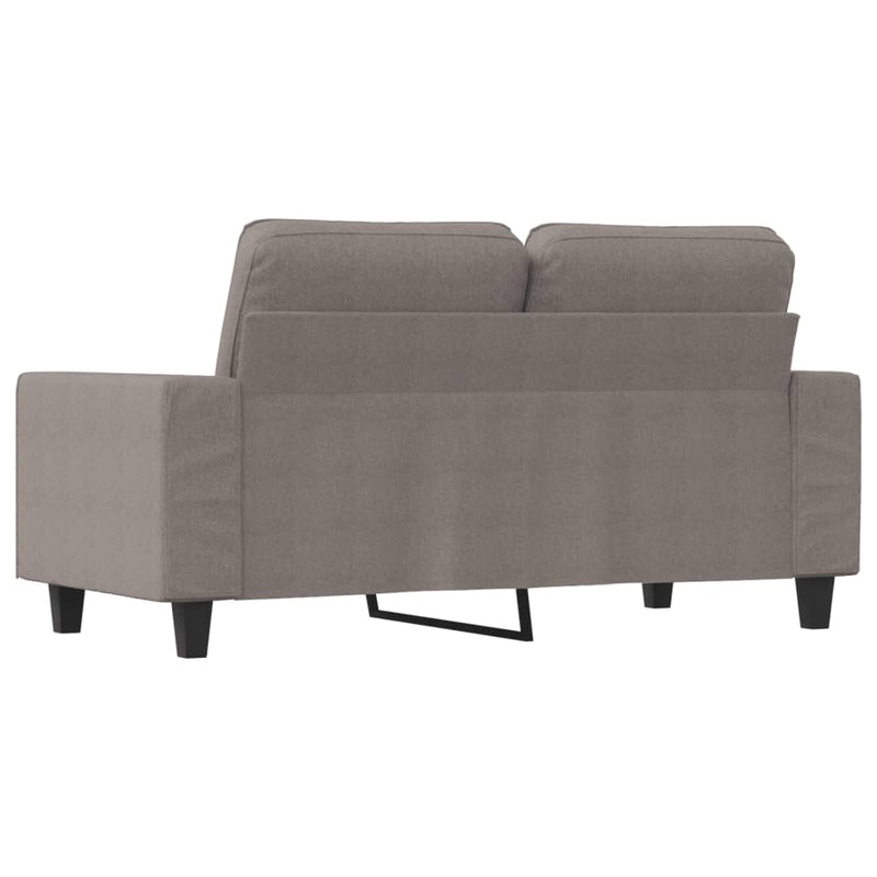 vidaXL kétszemélyes fekete szövetkanapé 120 cm