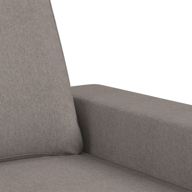 vidaXL kétszemélyes fekete szövetkanapé 120 cm