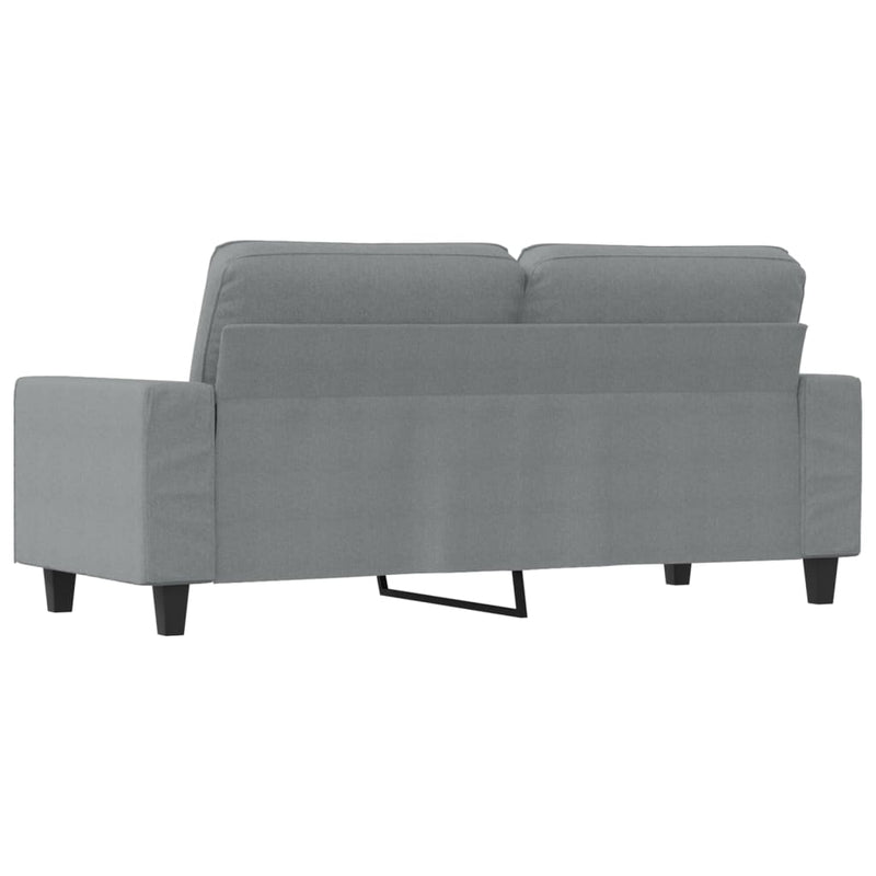 vidaXL kétszemélyes világosszürke szövetkanapé 140 cm