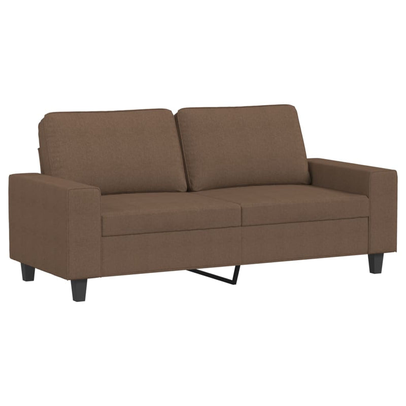 vidaXL kétszemélyes barna szövetkanapé 140 cm