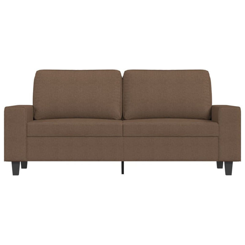 vidaXL kétszemélyes barna szövetkanapé 140 cm