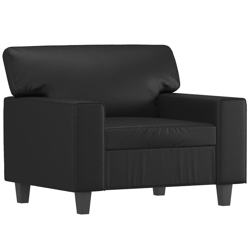 vidaXL fekete műbőr kanapéfotel 60 cm