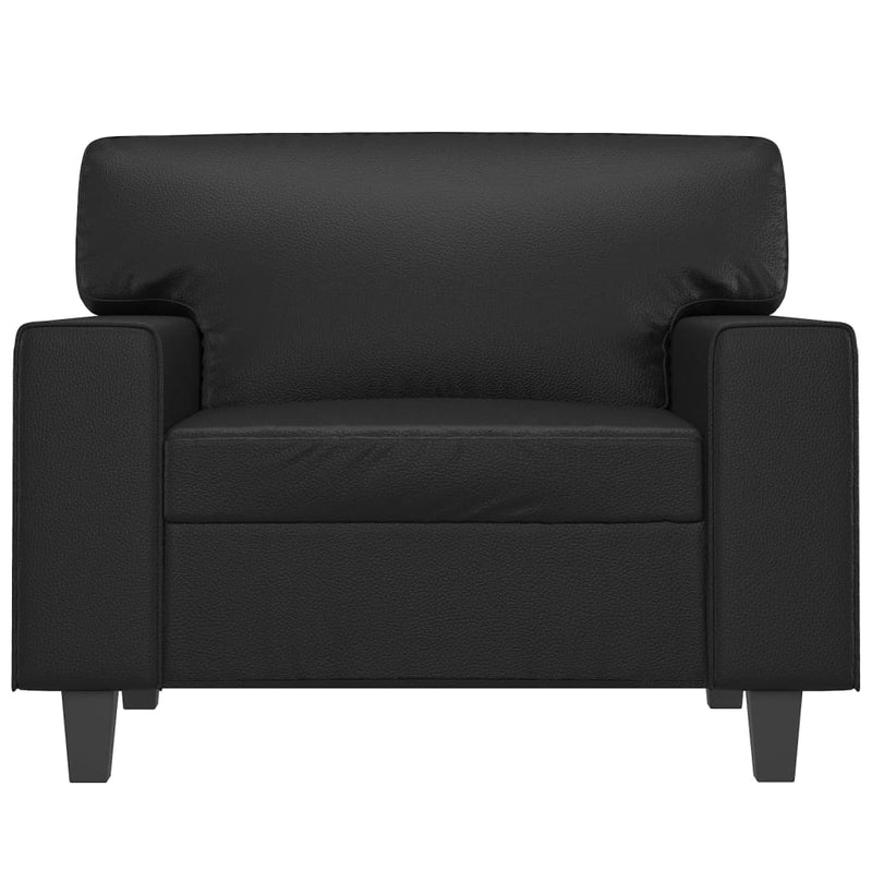 vidaXL fekete műbőr kanapéfotel 60 cm