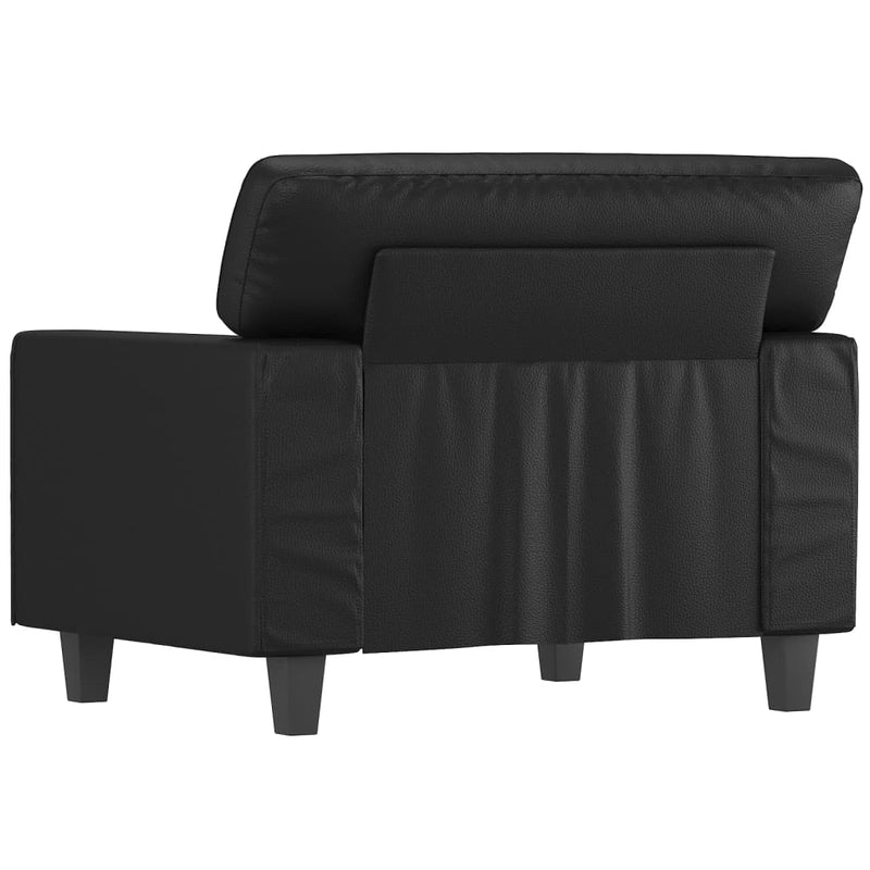vidaXL fekete műbőr kanapéfotel 60 cm