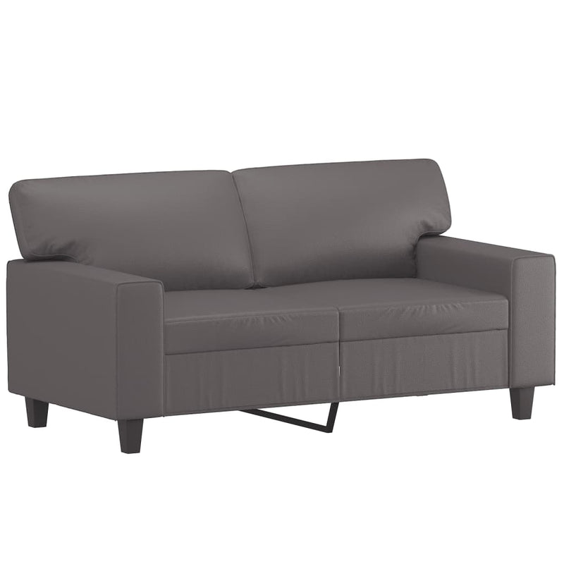 vidaXL 2 személyes szürke műbőr kanapé 120 cm