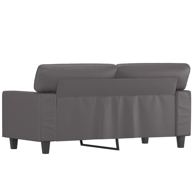 vidaXL 2 személyes szürke műbőr kanapé 120 cm