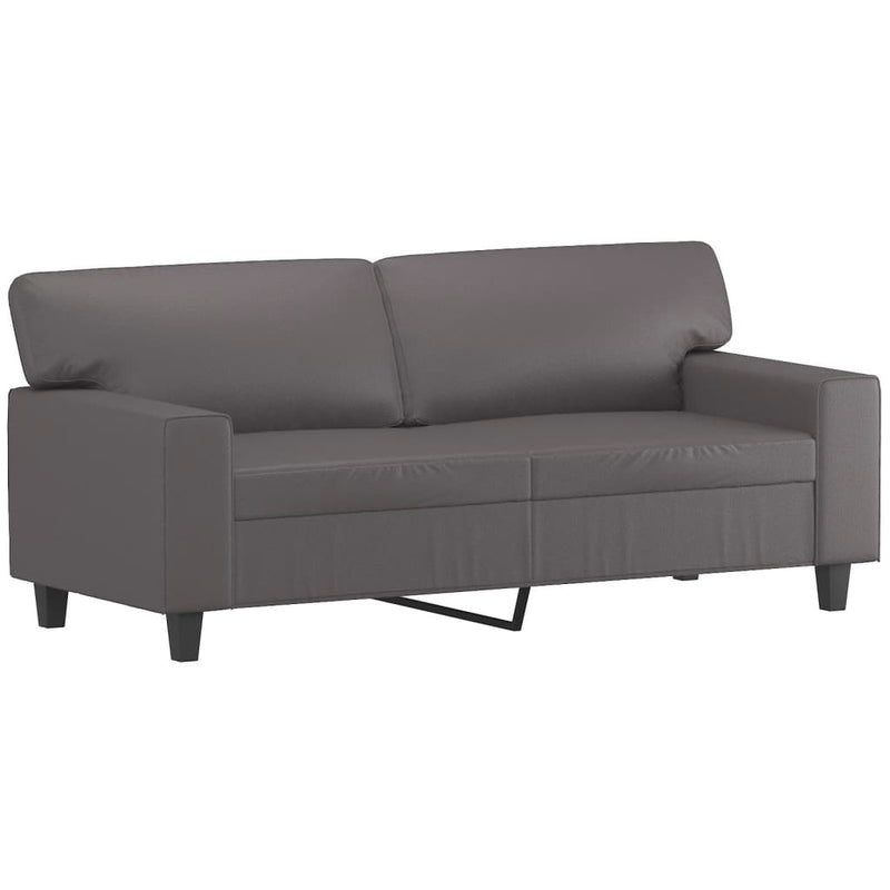 vidaXL 2 személyes szürke műbőr kanapé 140 cm