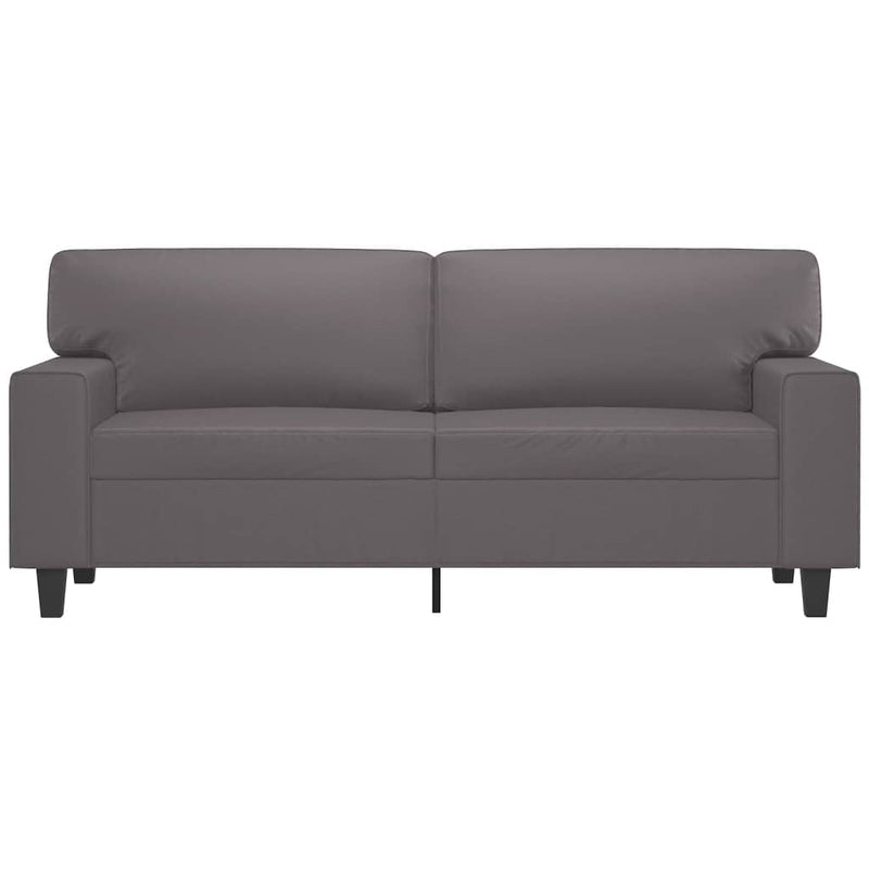 vidaXL 2 személyes szürke műbőr kanapé 140 cm