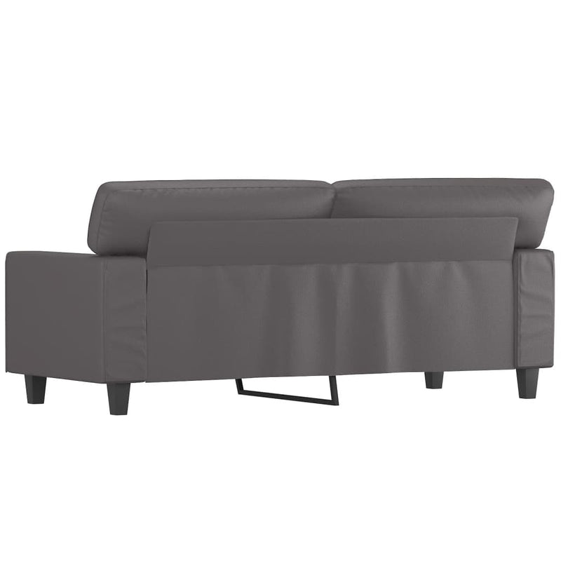 vidaXL 2 személyes szürke műbőr kanapé 140 cm