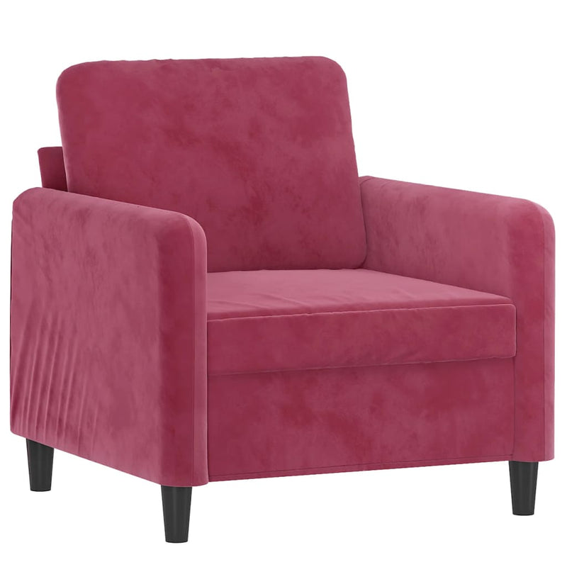 vidaXL bordó bársony kanapéfotel 60 cm