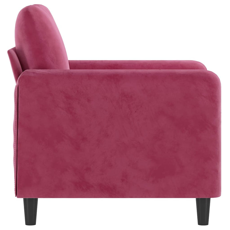 vidaXL bordó bársony kanapéfotel 60 cm