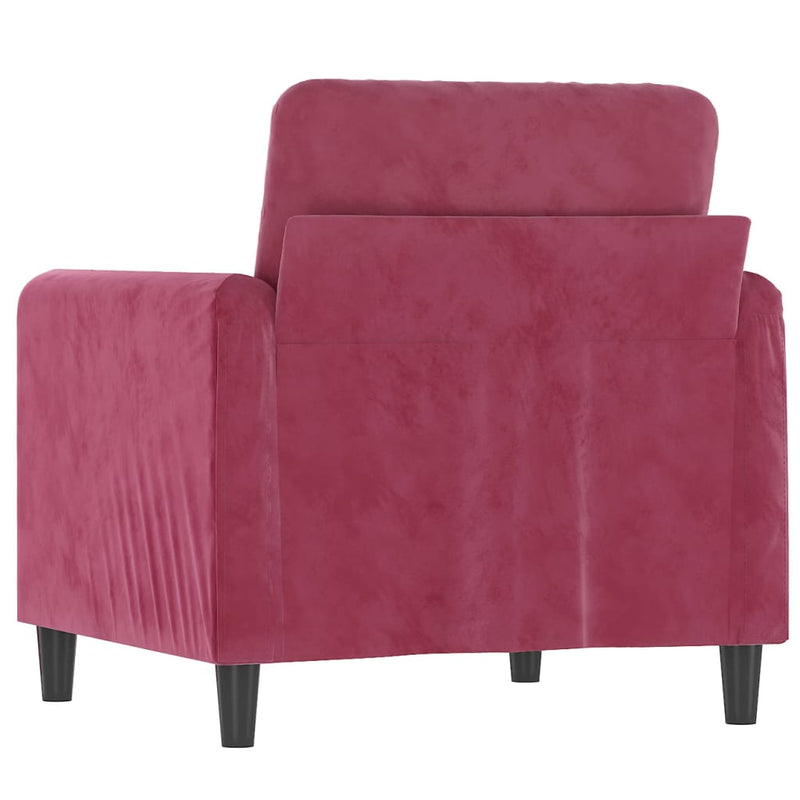 vidaXL bordó bársony kanapéfotel 60 cm