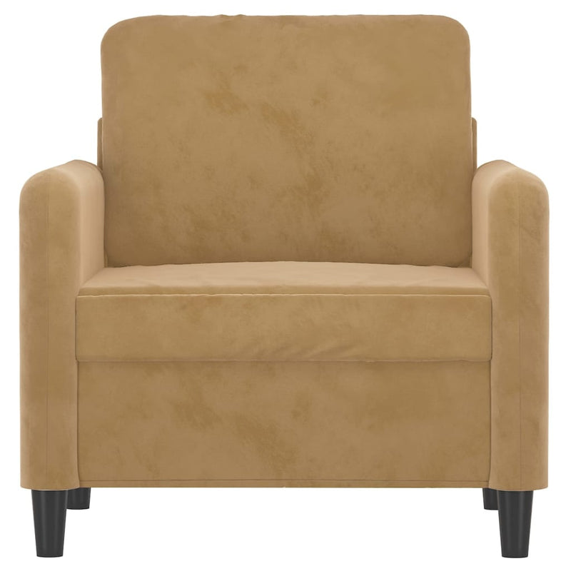 vidaXL barna bársony kanapéfotel 60 cm
