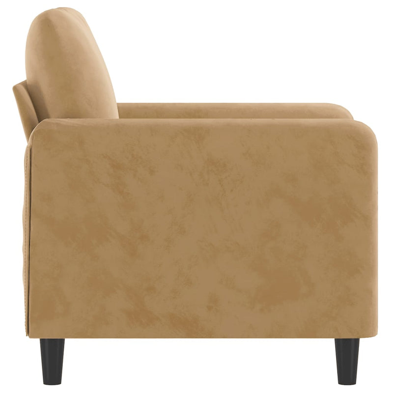vidaXL barna bársony kanapéfotel 60 cm