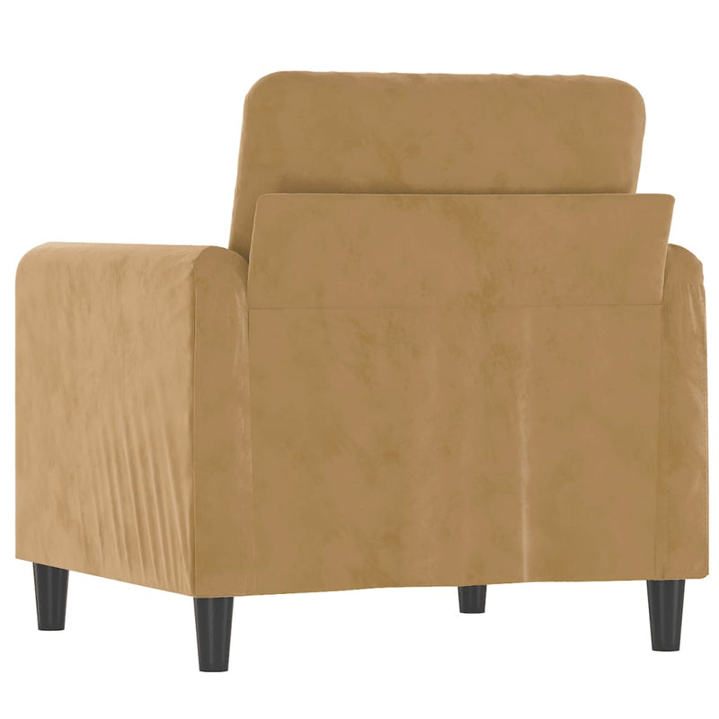 vidaXL barna bársony kanapéfotel 60 cm